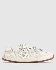 Womens | Soul Perforated Leather Sneaker | White