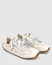 Womens | Soul Perforated Leather Sneaker | White