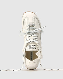 Womens | Soul Perforated Leather Sneaker | White