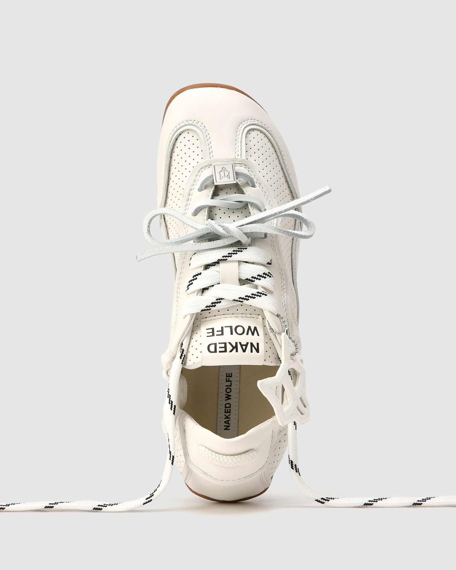 Womens | Soul Perforated Leather Sneaker | White