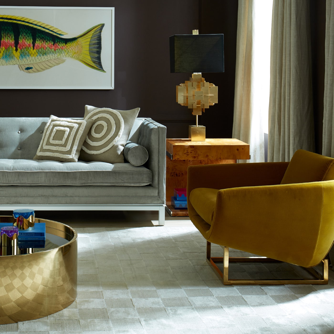 Puzzle Table Lamp | Black/Gold