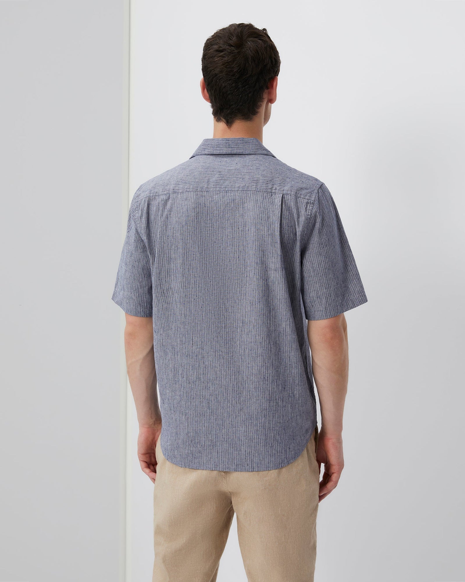 Mens | Stretch Yarn Dyed Vacation Shirt | Navy