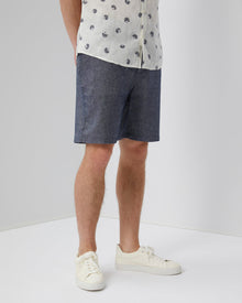 Mens | Stretch Canvas Traveler Short | Deep Navy