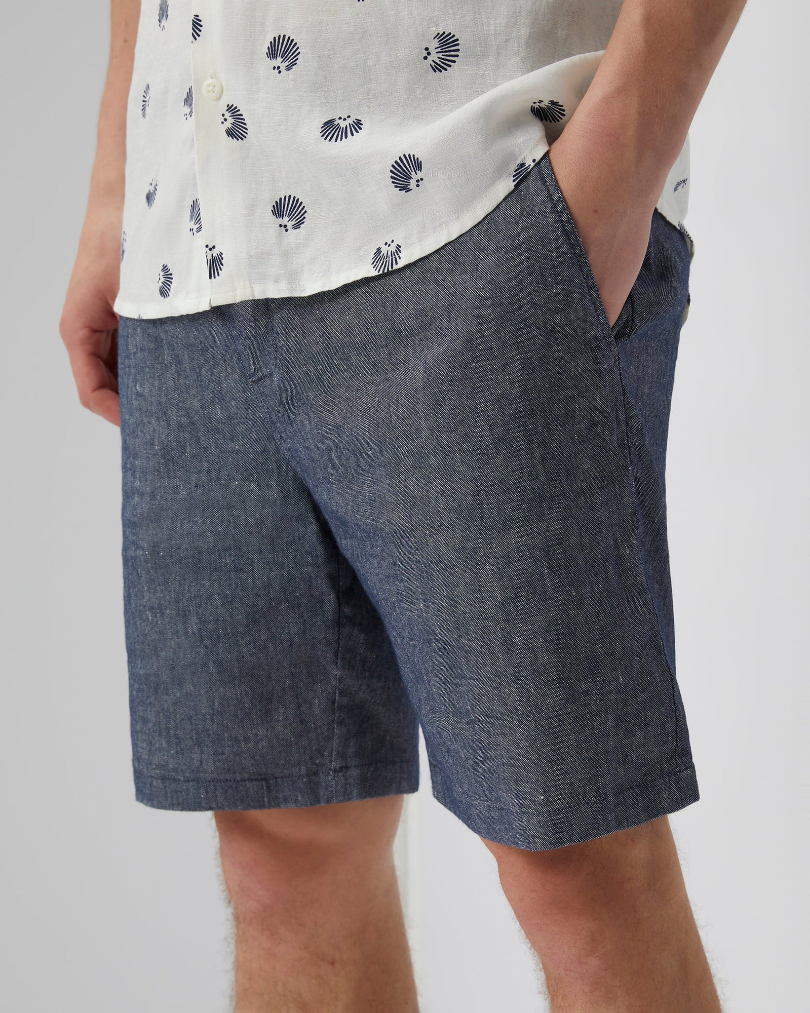 Mens | Stretch Canvas Traveler Short | Deep Navy