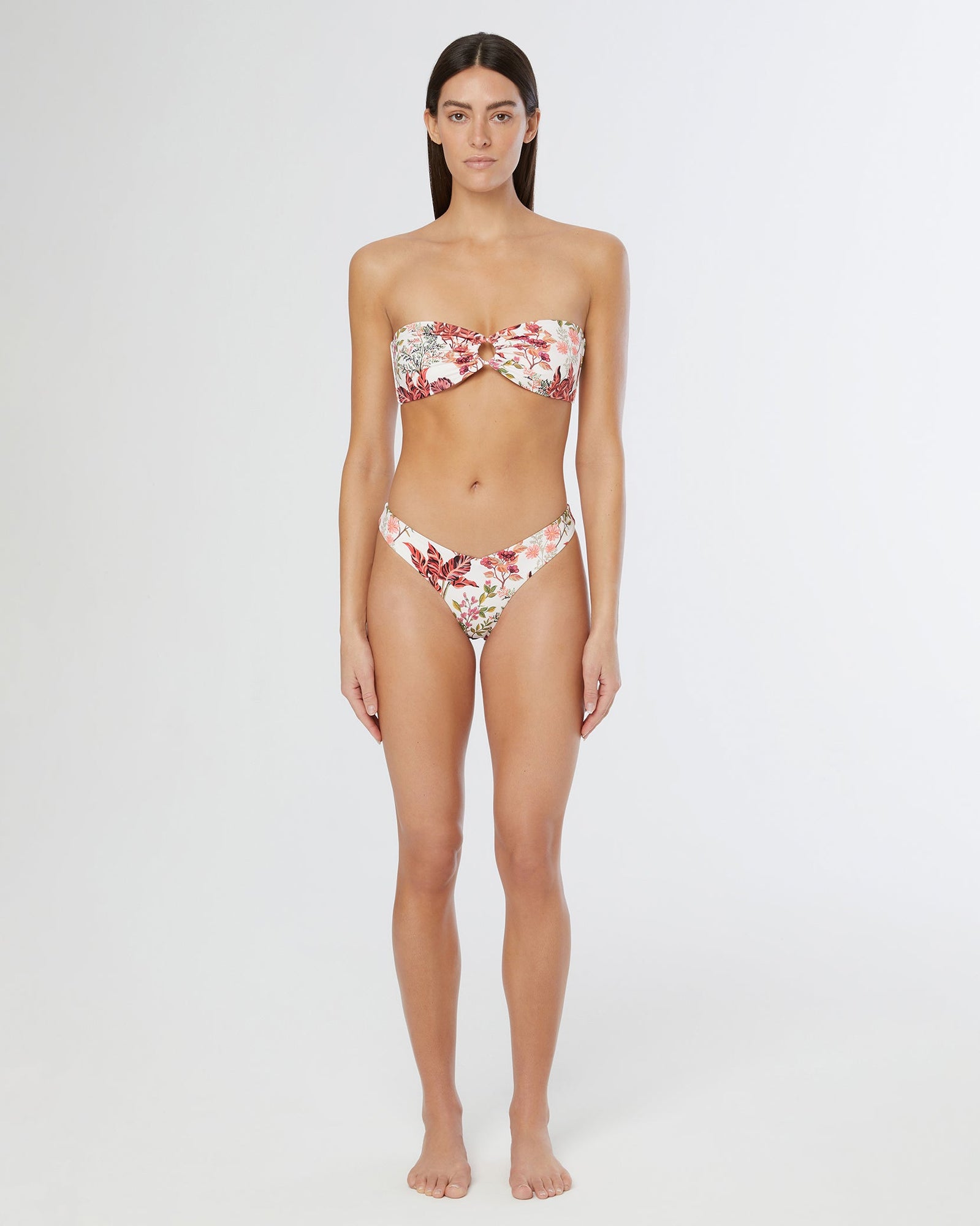 Womens | Chiara Bikini Bottom | Floral White