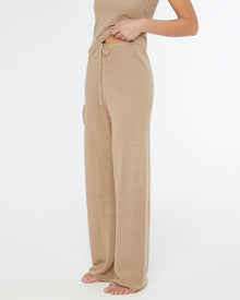 Womens | Linen Knit Drawstring Pant | Jute