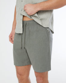 Mens | Classic Pull On Linen Short 6
