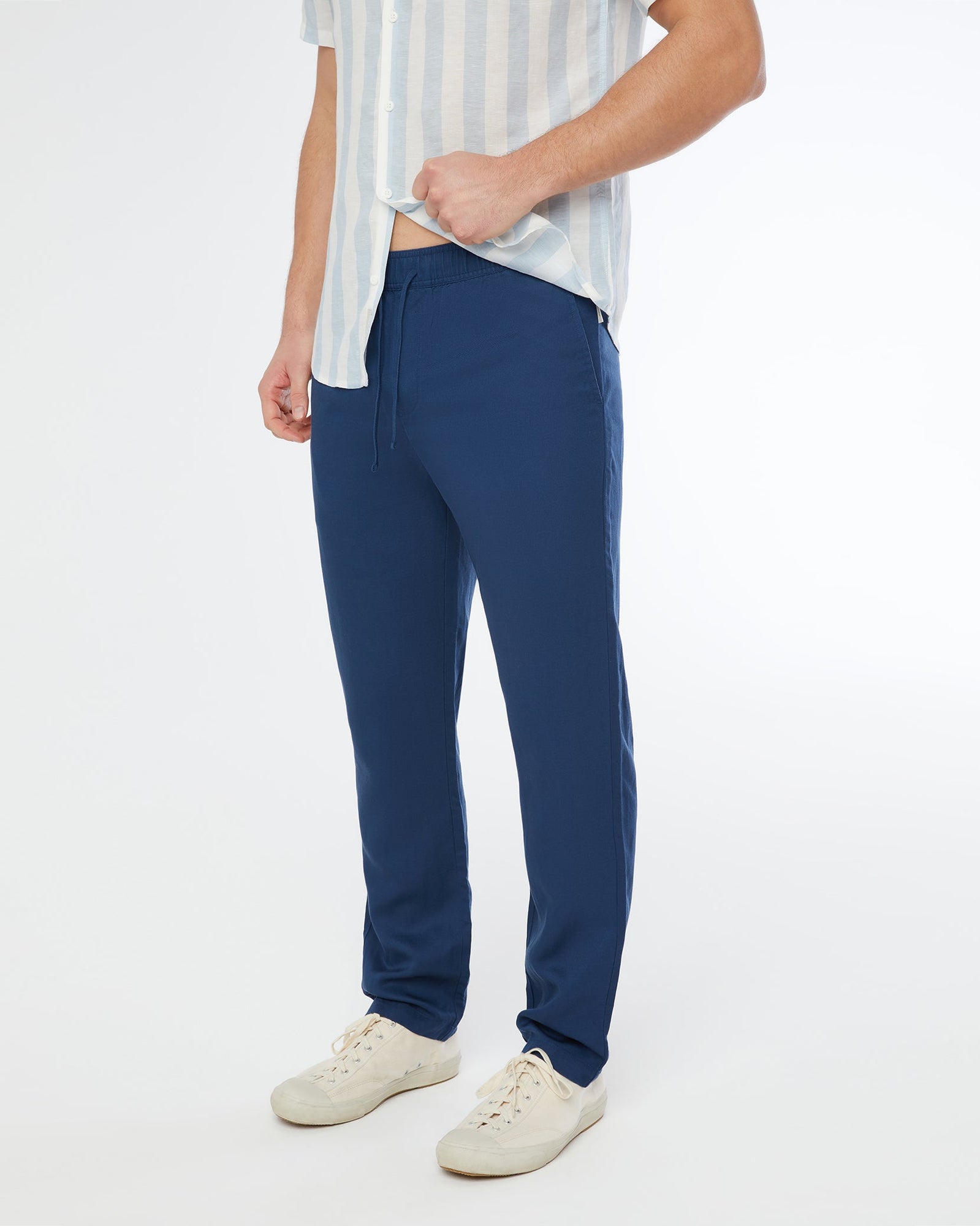 Mens | Garment Dyed Twill Pull-On Pant | Navy