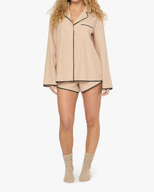 Classic Pajama Short | Almond/Black
