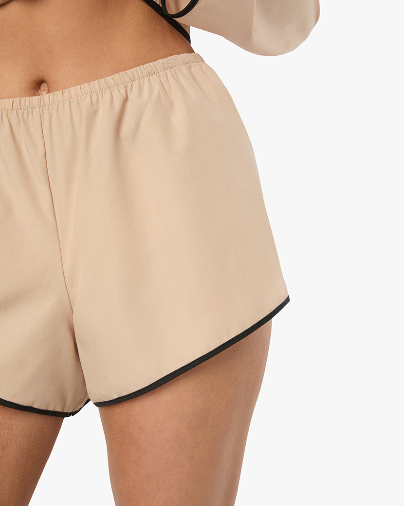 Classic Pajama Short | Almond/Black