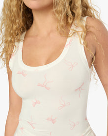 Scoop Tank | Ivory/Pink (V2)