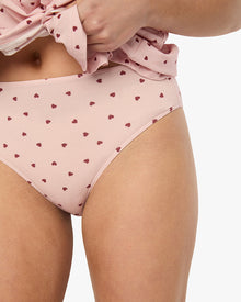 High Waisted Bottom | Blossom/Merlot