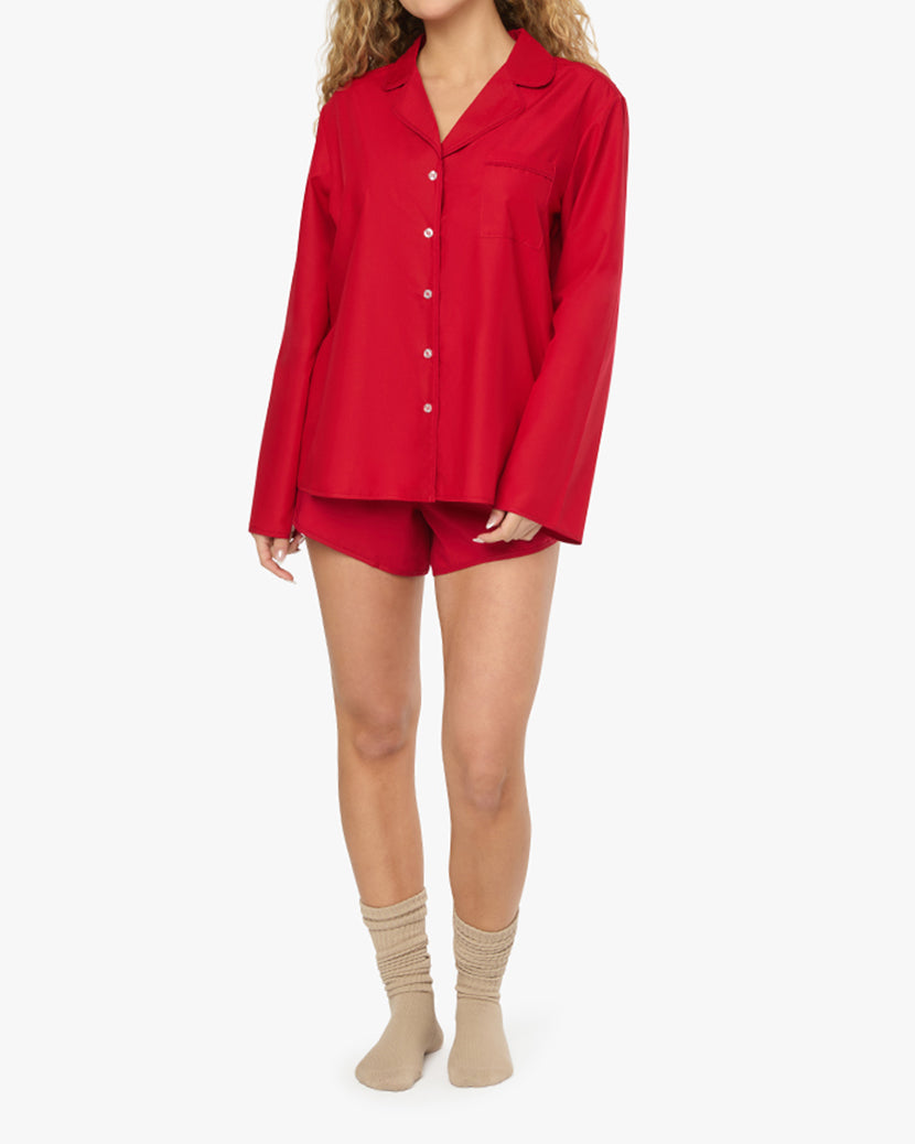 Classic Pajama Top | Scarlet