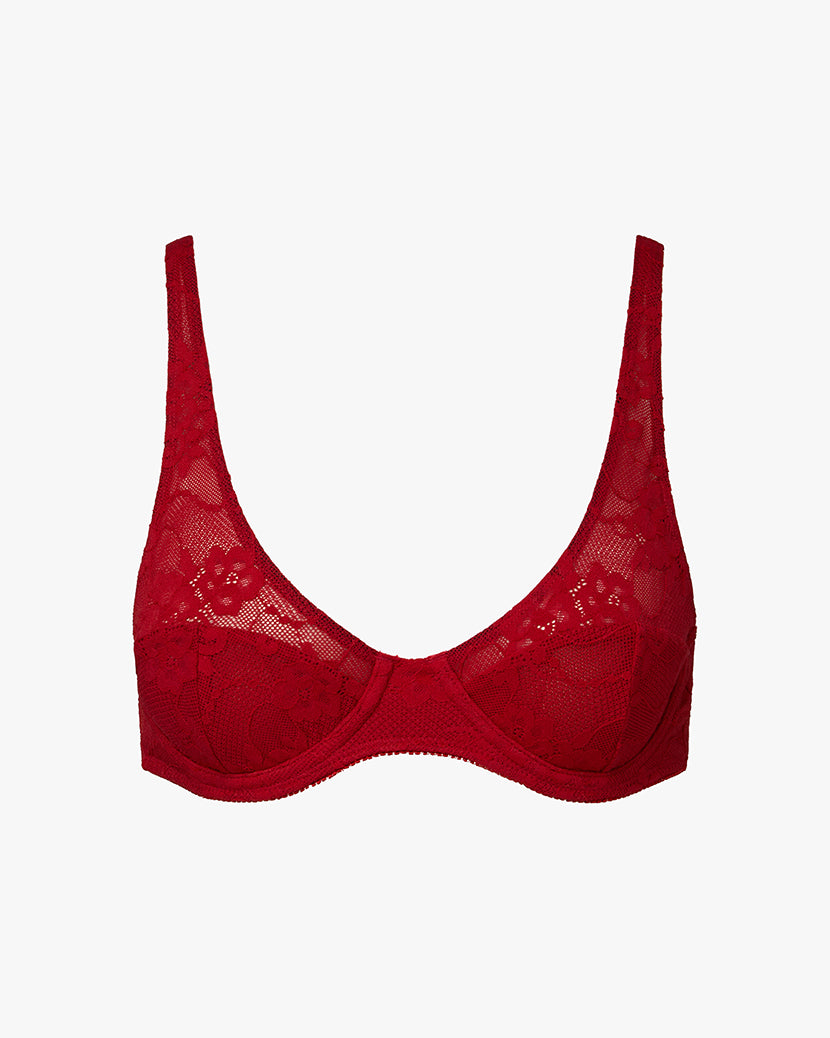Lace Underwire Bra | Scarlet