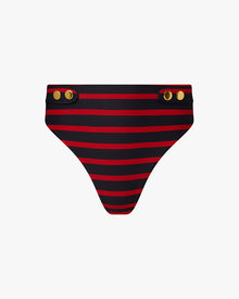 High Waisted Sailor Bottom | True Red/Dark Navy