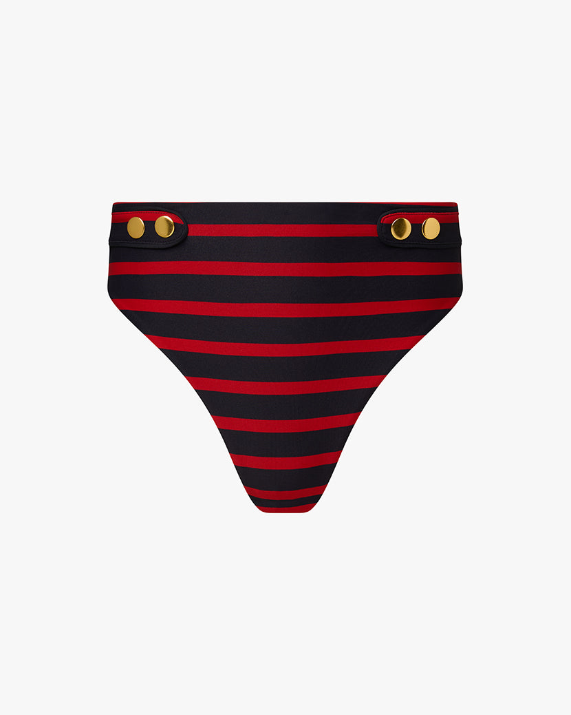 High Waisted Sailor Bottom | True Red/Dark Navy