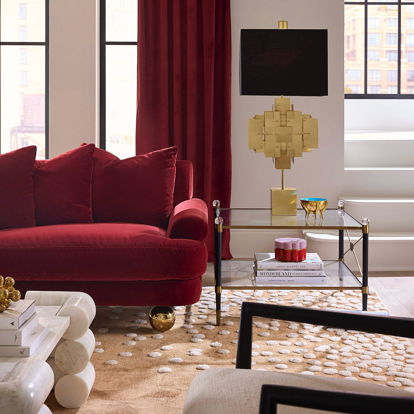 Puzzle Table Lamp | Black/Gold