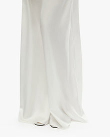 Strapless Corset Peplum Maxi Dress | White