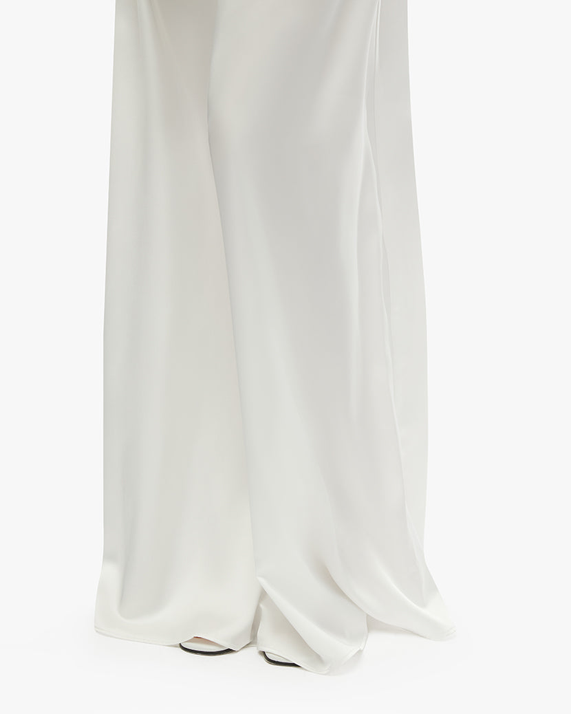 Strapless Corset Peplum Maxi Dress | White