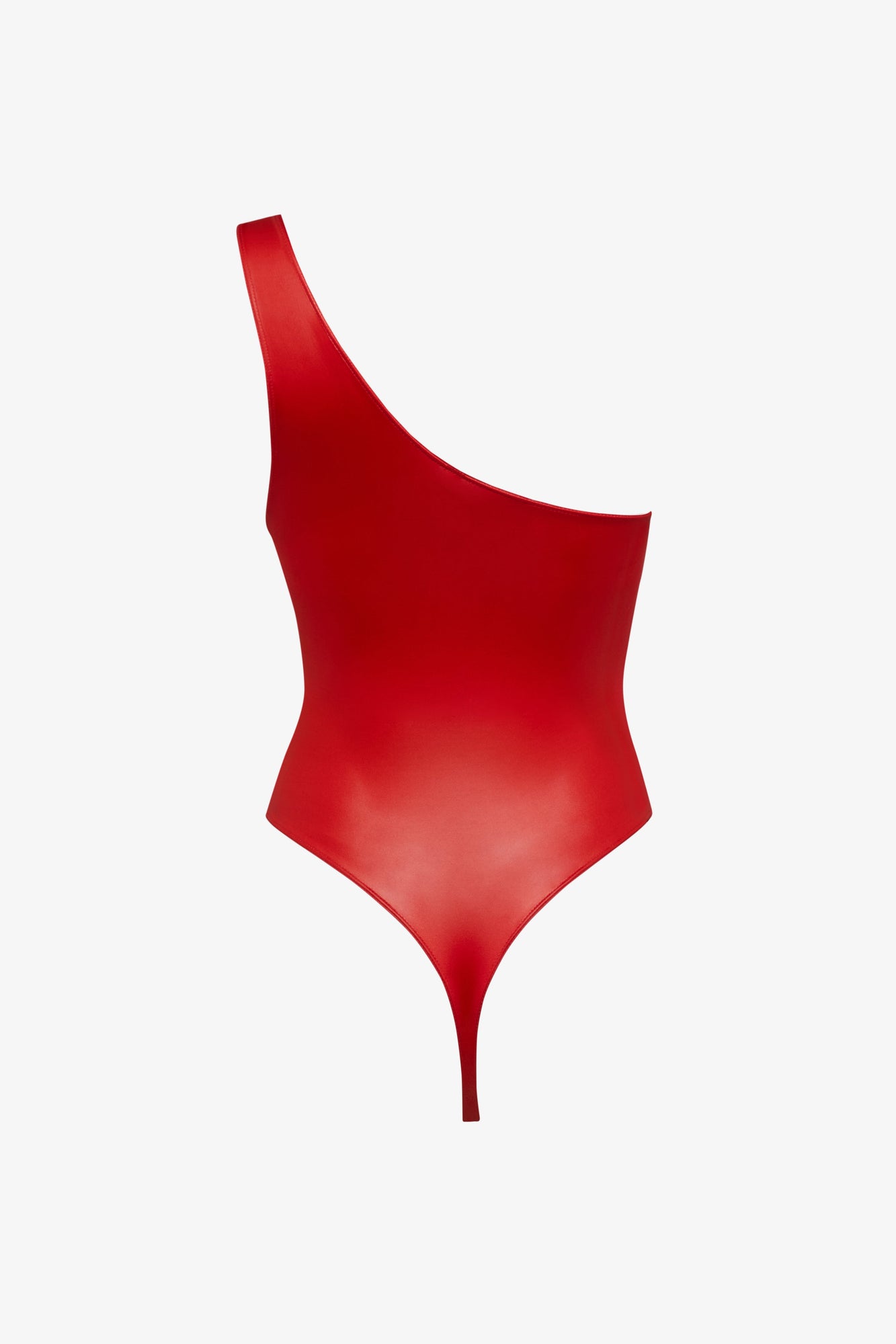 Asymmetrical One-Piece Swimsuit - Splash | Red