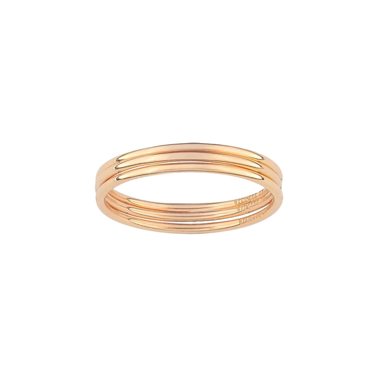Circle Ring - Set Of 3 | 18K Rose Gold
