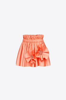 Ruffle Flower Mini Skirt | Sweet Salmon