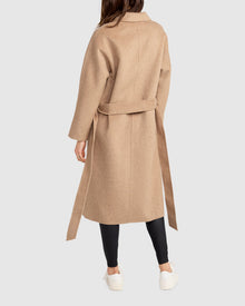 Standing Still Belted Coat | Women | Oat