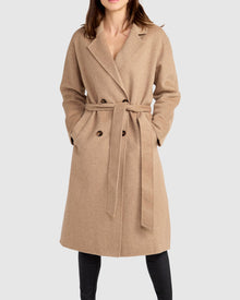 Standing Still Belted Coat | Women | Oat