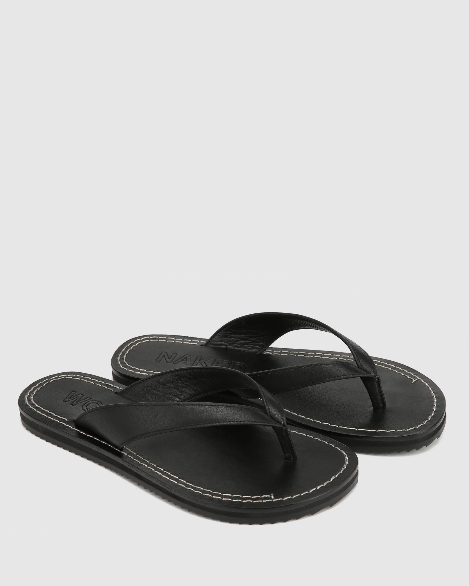 Womens | St Barths Leather Sandal | Black
