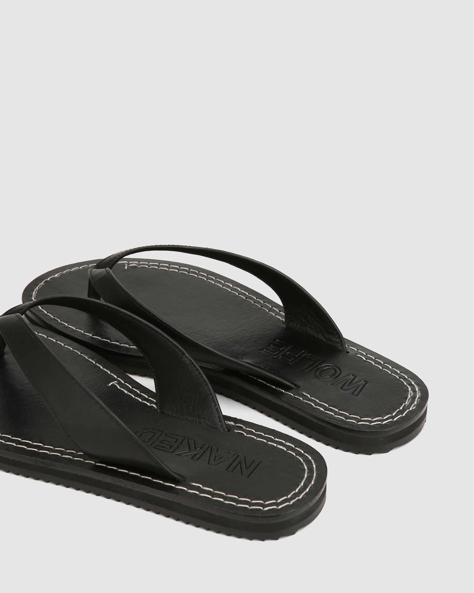 Womens | St Barths Leather Sandal | Black