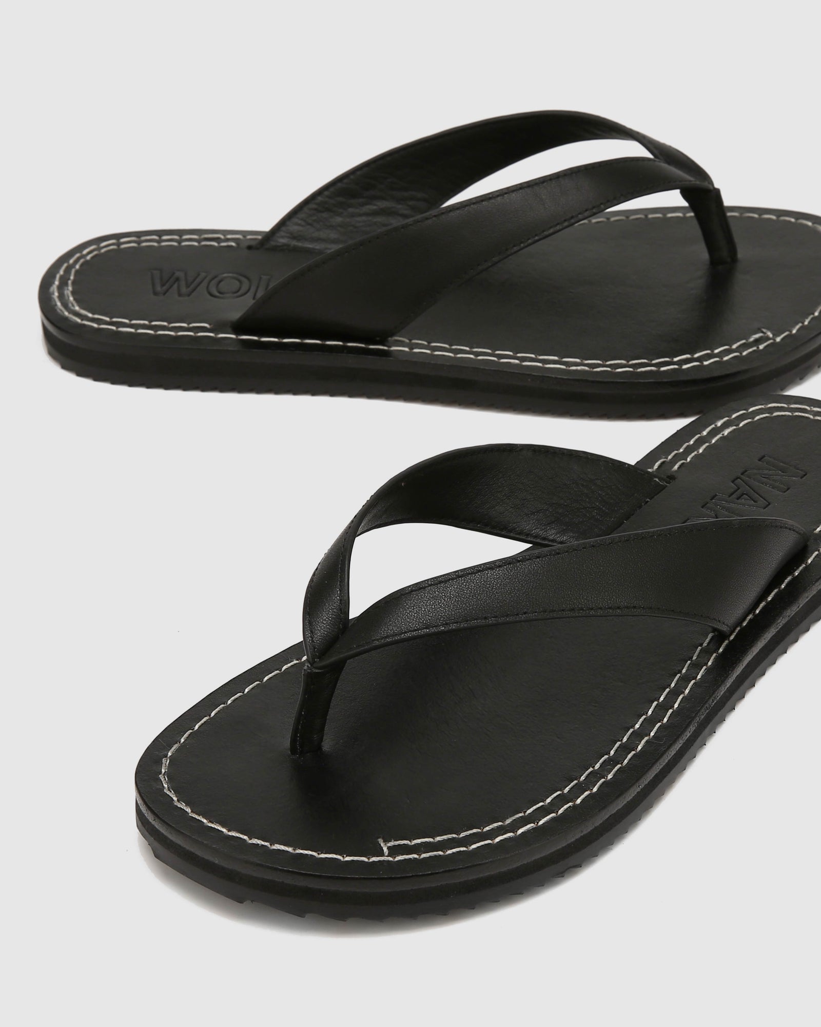 Womens | St Barths Leather Sandal | Black