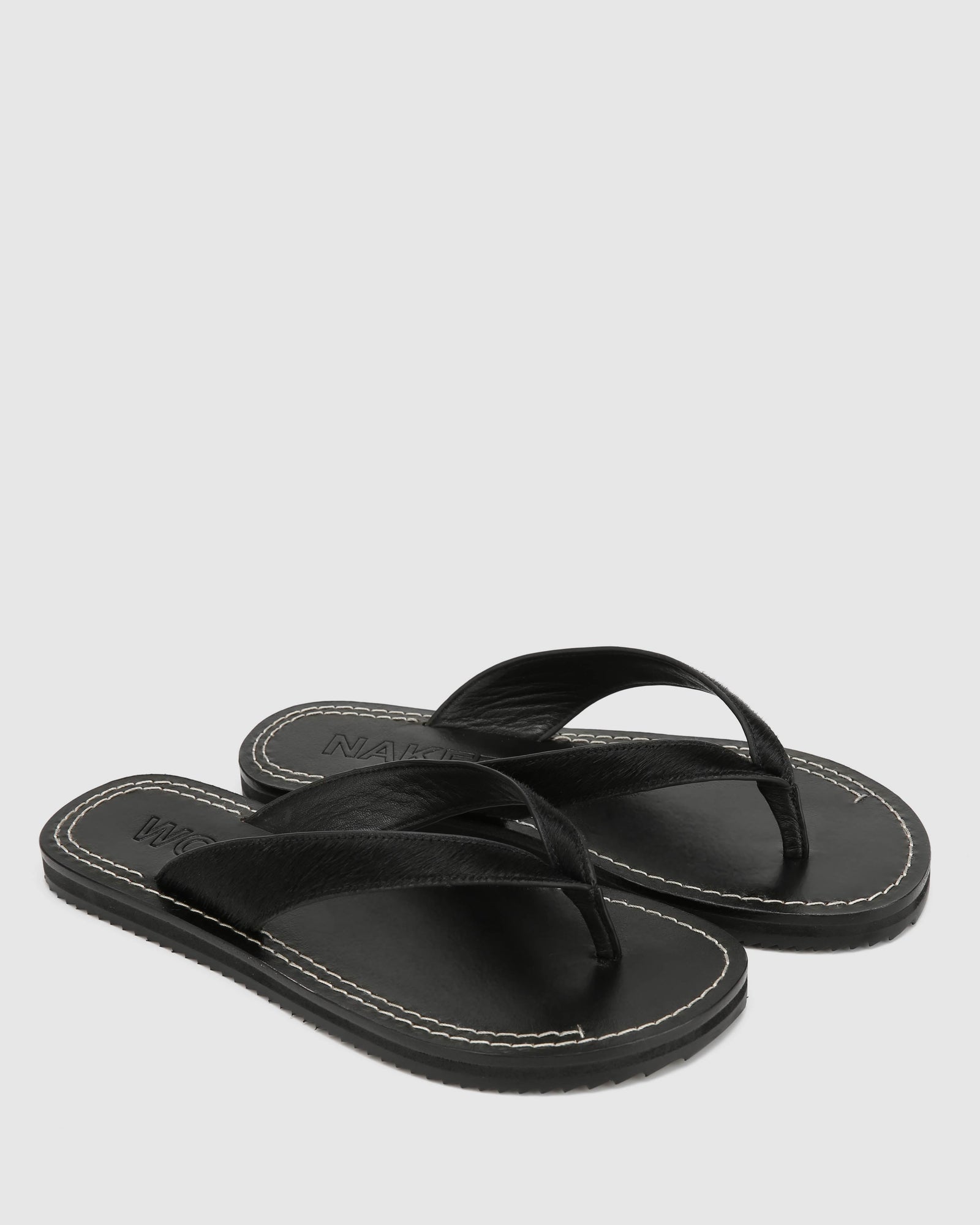Womens | St Barths Pony Sandal | Black