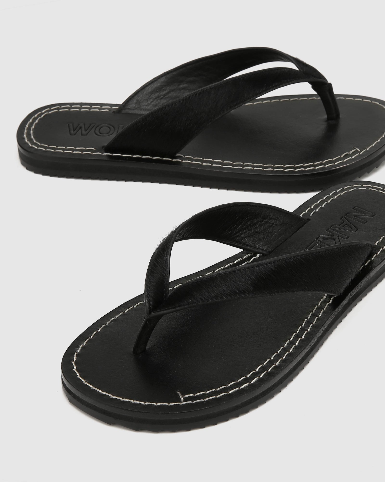 Womens | St Barths Pony Sandal | Black