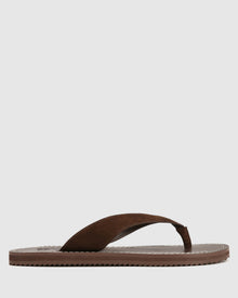 Womens | St Barths Suede Sandal | Brown