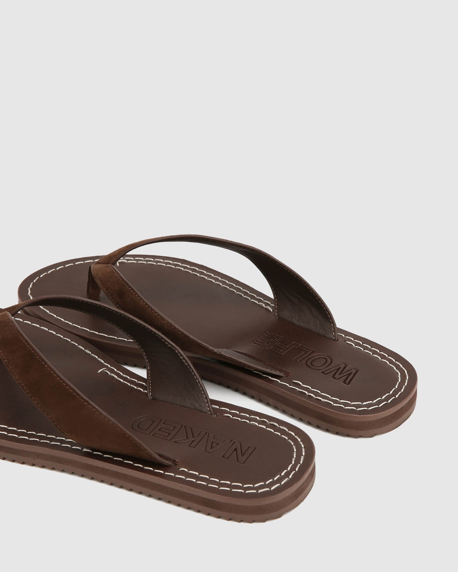 Womens | St Barths Suede Sandal | Brown
