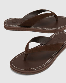 Womens | St Barths Suede Sandal | Brown