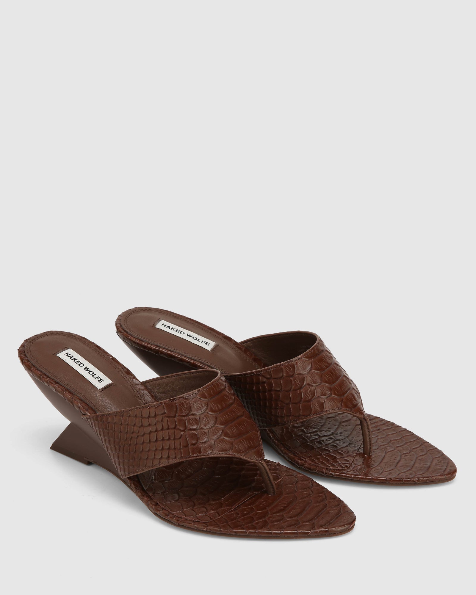 Womens | Stampede Heel | Brown Snake
