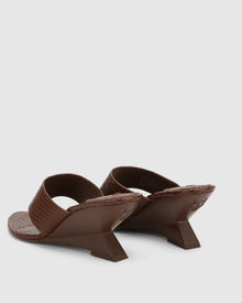 Womens | Stampede Heel | Brown Snake