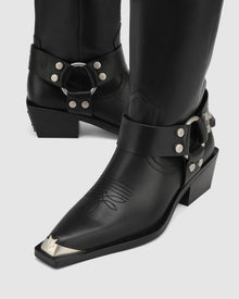 Womens | Stark Leather Boot | Black