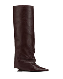 Womens | Stated Leather Boot | Burgundy