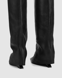 Womens | Stated Leather Boot | Black