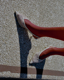 Razor 50 Heel | Champagne Mesh