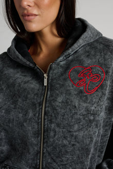 Soul by SoulCycle | Rae Hoodie | Mineral Wash Black