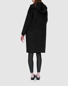 Sunday Morning Hooded Coat | Women | Black