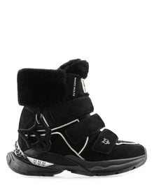 Womens | Summit Suede Mesh Sneaker | Black