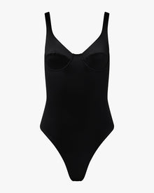 Scoop Underwire One Piece | Black