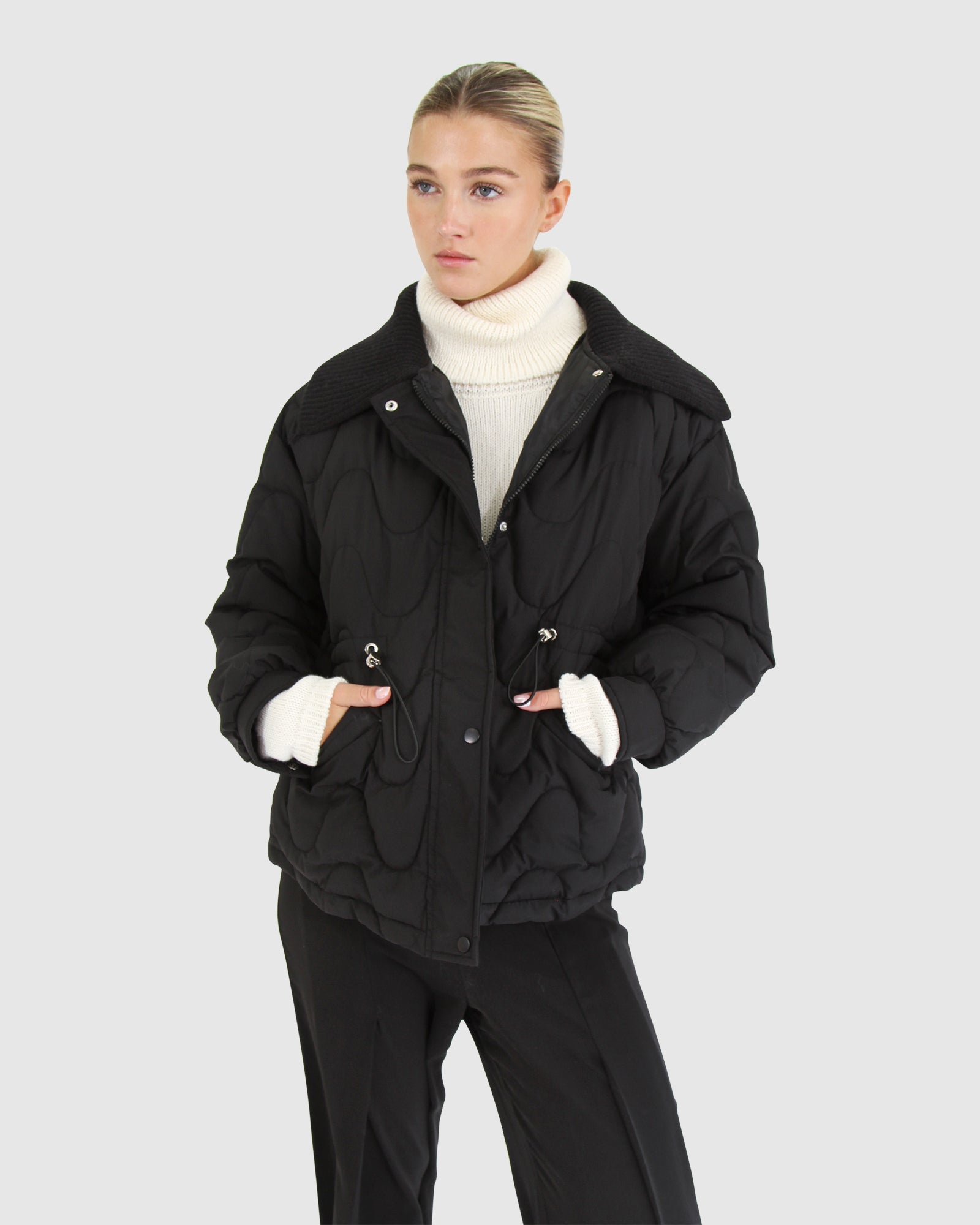 See You Again Quilted Jacket | Women | Black