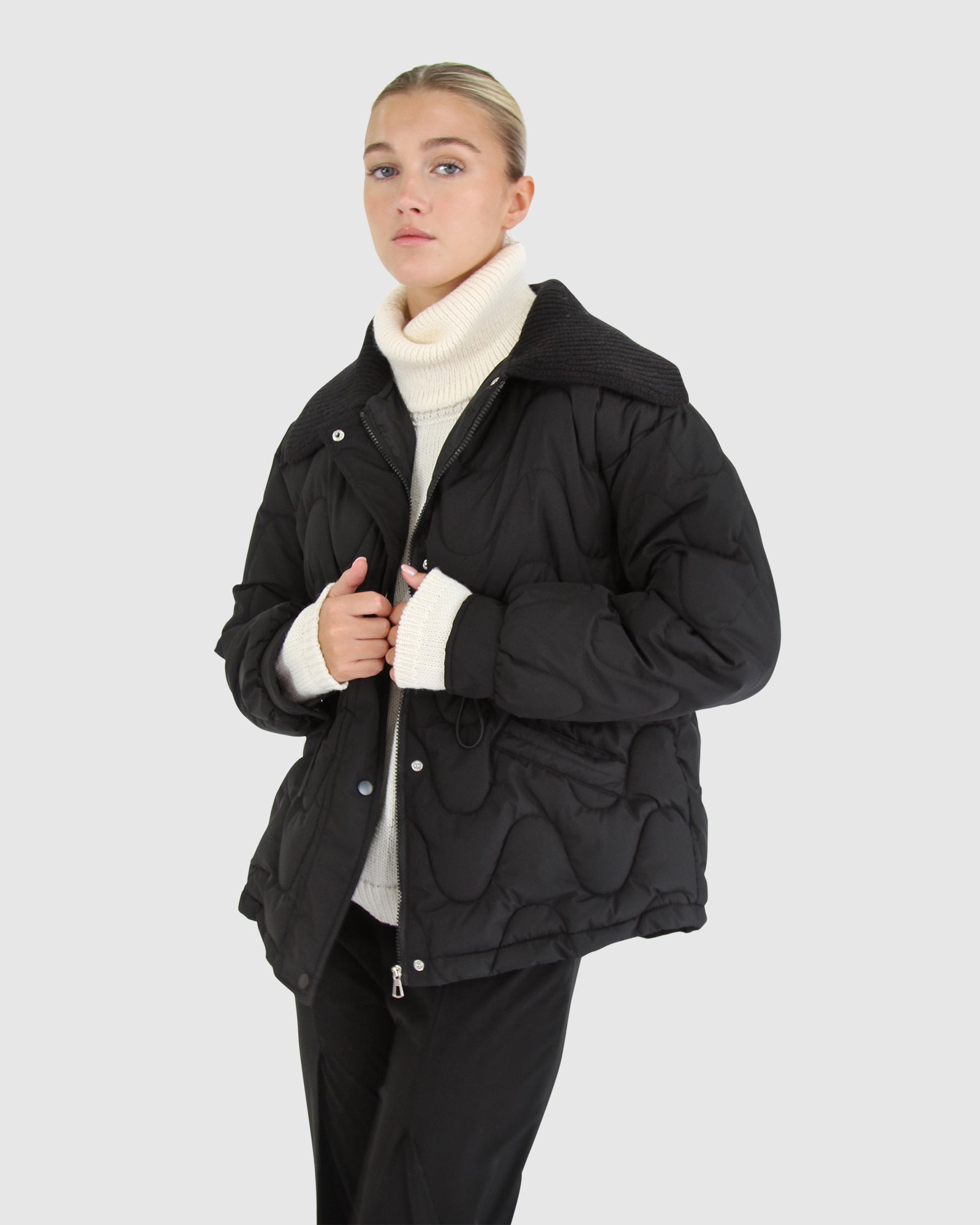 See You Again Quilted Jacket | Women | Black