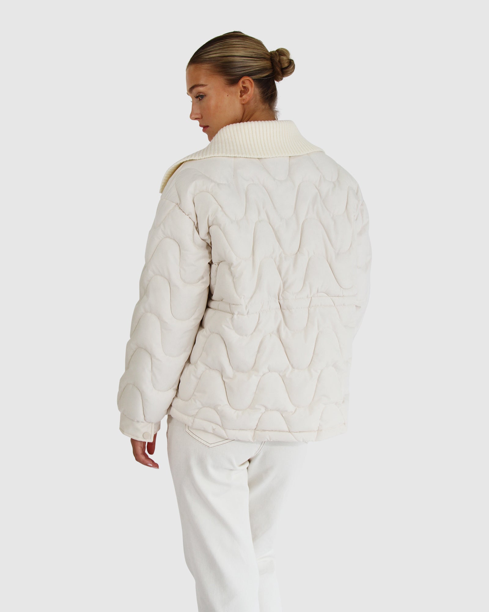 See You Again Quilted Jacket | Women | Cream