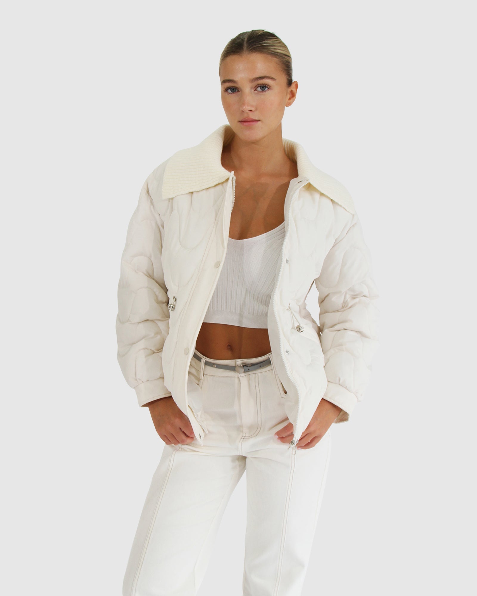 See You Again Quilted Jacket | Women | Cream